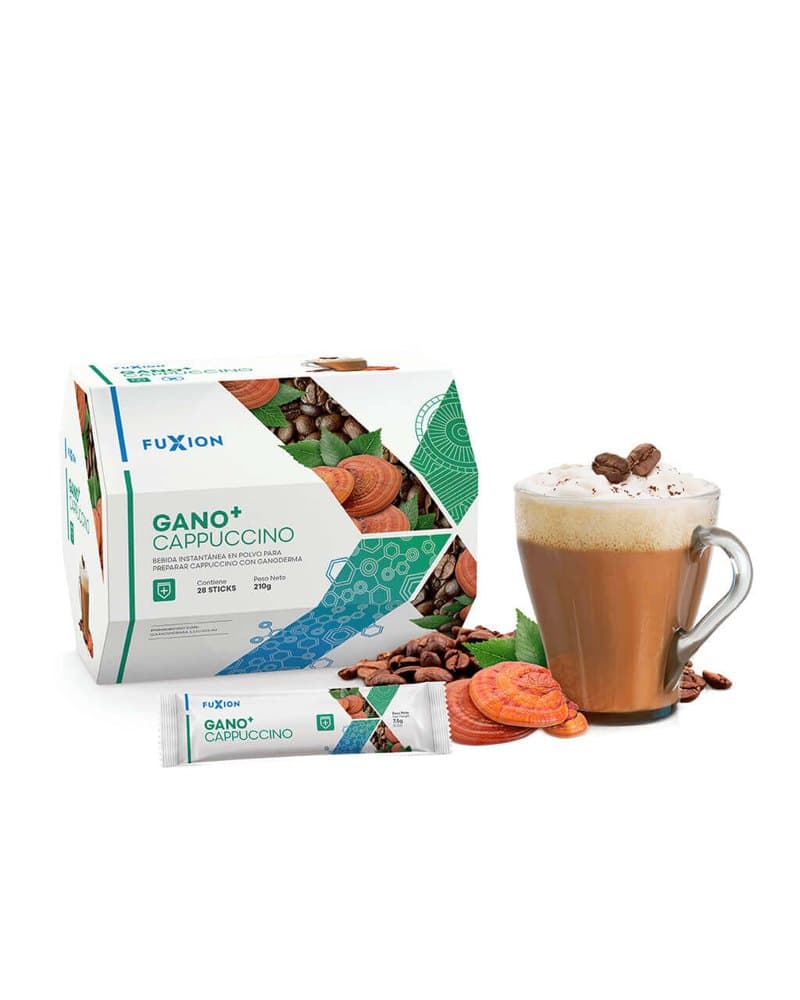 Gano+ Cappuccino Fuxion: Café con Ganoderma