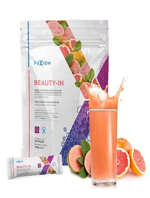 Delicioso refresco nutritivo de guayaba con péptidos de colágeno bioactivo y coenzima Q10 Productos Fuxion MarketPlace506.com